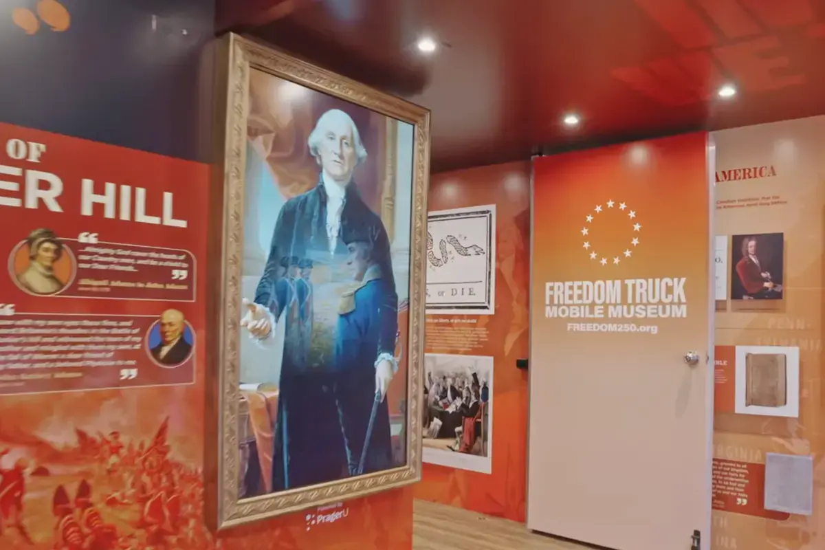 AI-Generated George Washington Featured on Trump's 'Freedom Truck