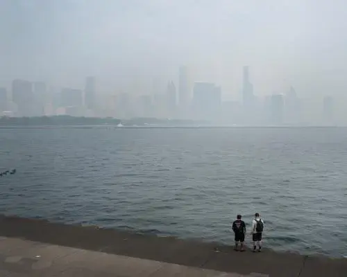 North America Chokes on Widespread Wildfire Smoke