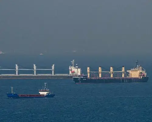Ukraine Accuses Russia of Deadly Attack on Grain Ship