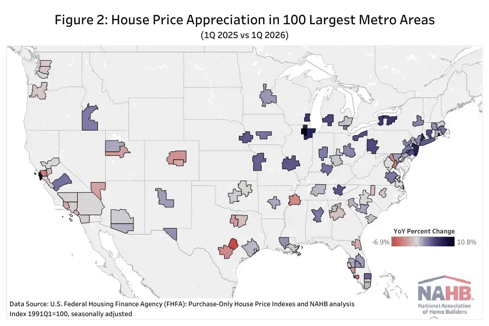 US House Prices Rise, Appreciation Slows
