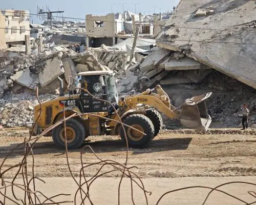 The Mountain of Rubble Left Behind in Gaza City