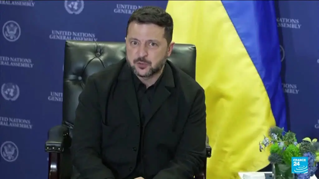 Zelenskyy Prepares for UN Speech as Russia Bombs Kyiv